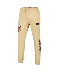 Freeze Max Men's Khaki Peanuts Snoopy Heart Joggers Pants