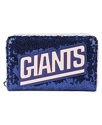 Loungefly New York Giants Sequin Zip-Around Wallet