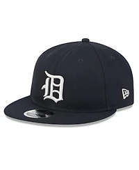 New Era Men's Navy Detroit Tigers Baseball Hall of Fame Retro Crown 9FIFTY Adjustable Hat