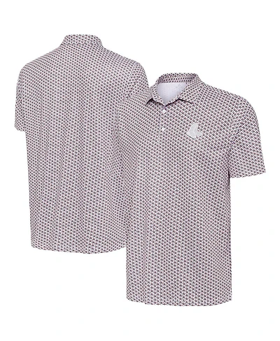 Antigua Men's White Boston Red Sox Star Polo Shirt