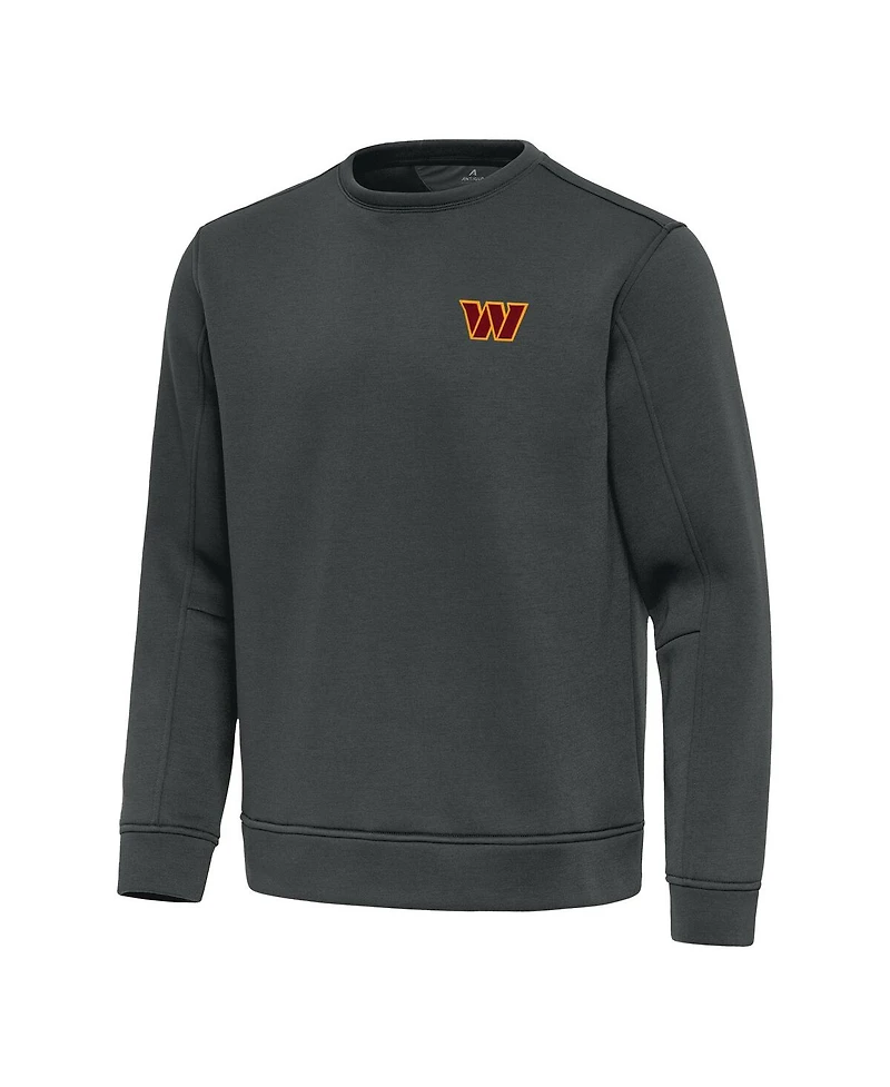 Antigua Men's Pewter Washington Commanders Relevant Lightweight Pullover Sweatshirt