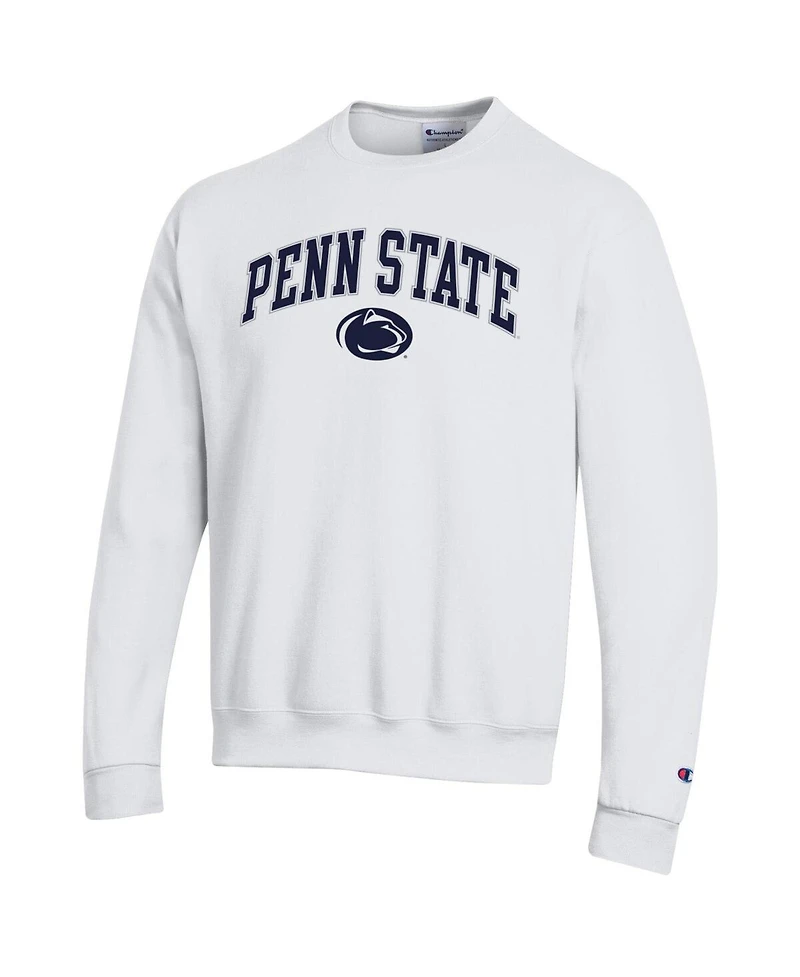 Champion Men's White Penn State Nittany Lions Arch Over Logo Pullover Sweatshirt