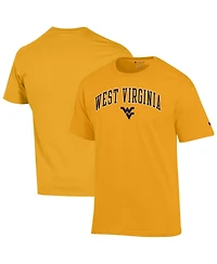 Champion Men's Gold West Virginia Mountaineers Arch Over Logo T-Shirt
