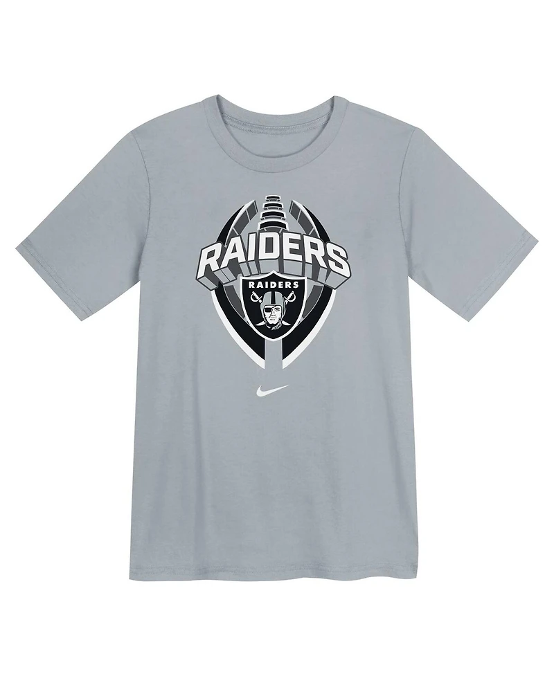 Nike Preschool Gray Las Vegas Raiders Icon Legend Performance T-Shirt