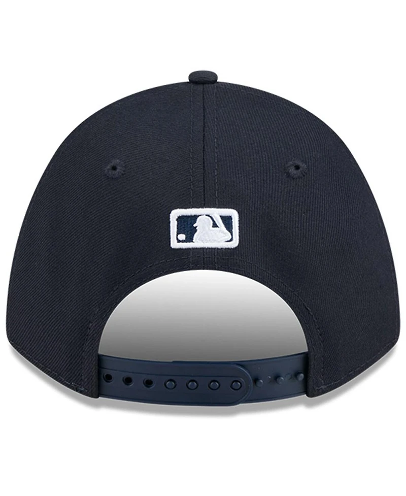 New Era Men's Navy Atlanta Braves Baseball Hall of Fame 9FORTY M-Crown Adjustable Hat