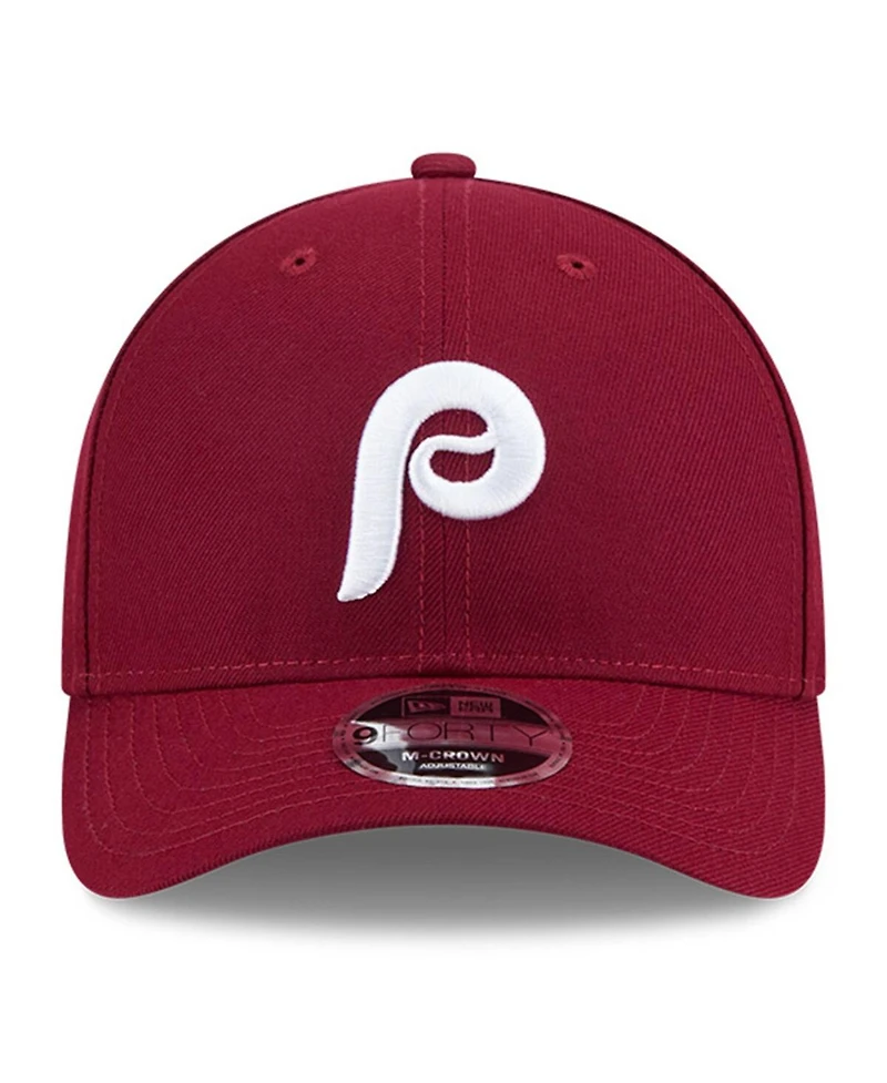 New Era Men's Maroon Philadelphia Phillies Baseball Hall of Fame 9FORTY M-Crown Adjustable Hat