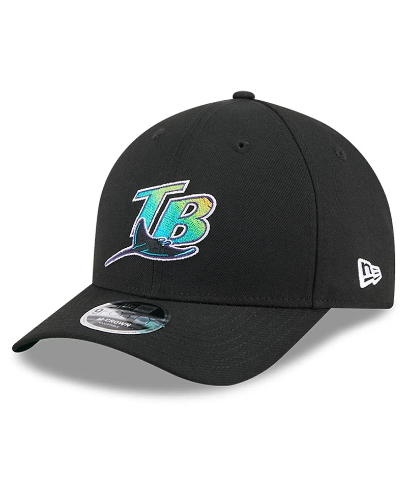 New Era Men's Black Tampa Bay Rays Baseball Hall of Fame 9FORTY M-Crown Adjustable Hat