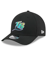 New Era Men's Black Tampa Bay Rays Baseball Hall of Fame 9FORTY M-Crown Adjustable Hat