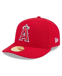 New Era Men's Red Los Angeles Angels Baseball Hall of Fame 59FIFTY Low Profile Fitted Hat