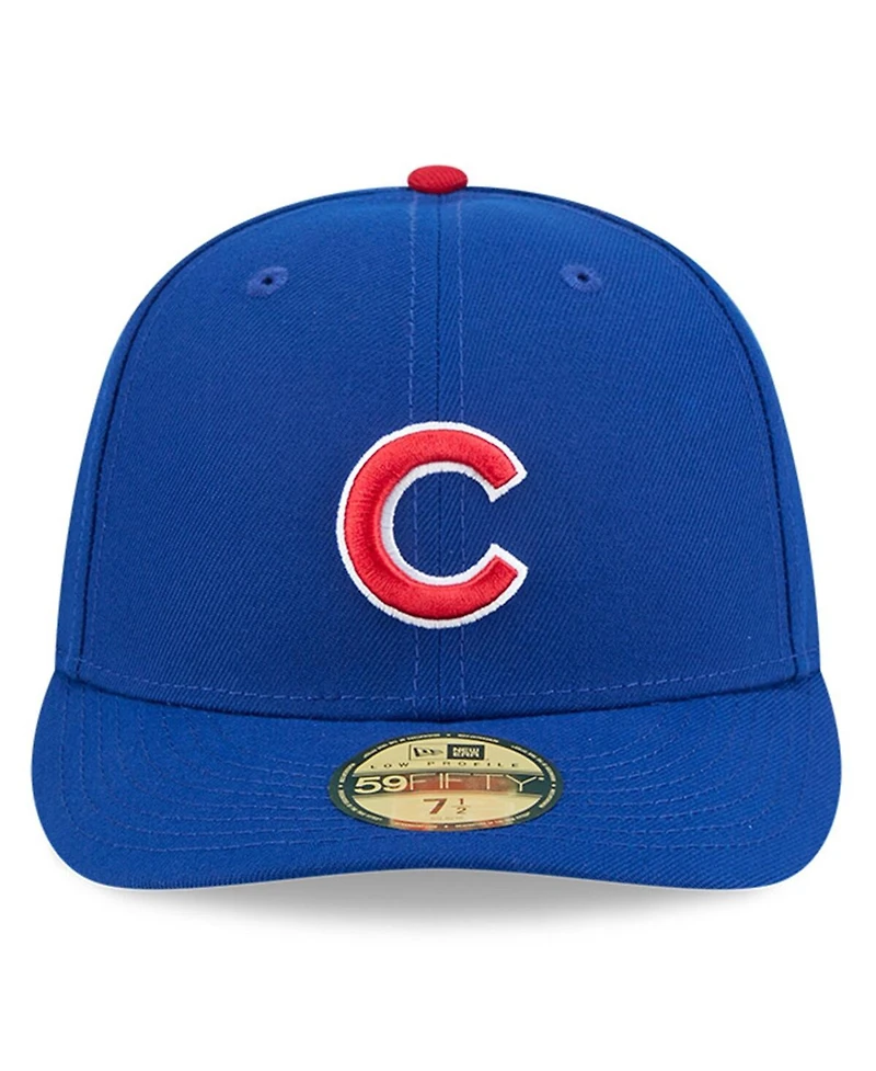 New Era Men's Royal Chicago Cubs Baseball Hall of Fame 59FIFTY Low Profile Fitted Hat