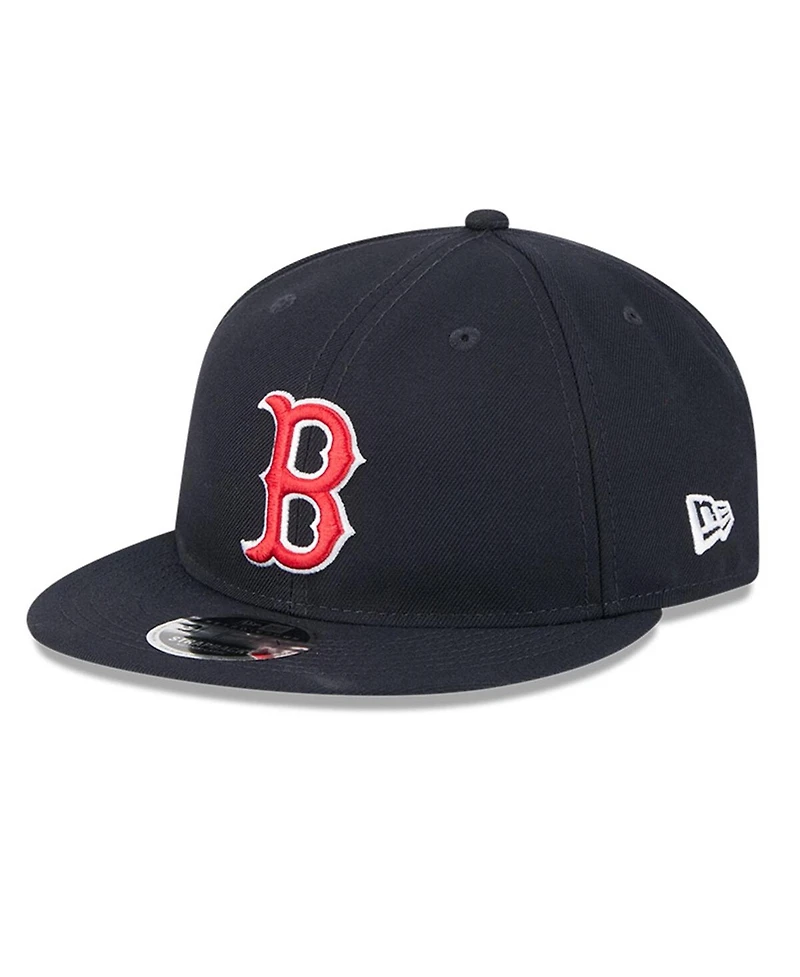 New Era Men's Navy Boston Red Sox Baseball Hall of Fame Retro Crown 9FIFTY Adjustable Hat