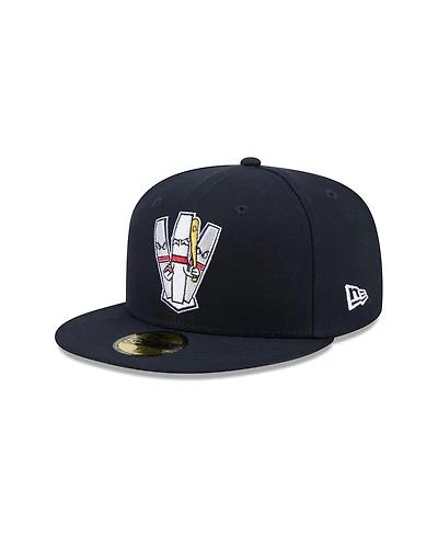 New Era Men's Navy Portland Sea Dogs Theme Nights 59FIFTY Fitted Hat