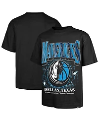 '47 Brand Men's Black Dallas Mavericks Past Champs Collection Flashbulb Foundation T-Shirt