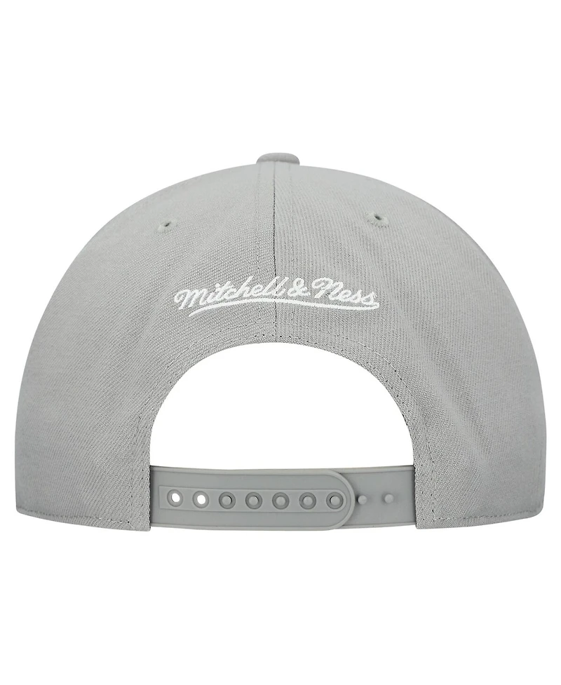 Mitchell & Ness Men's and Women's Gray Chicago White Sox Basic Coop Pro Adjustable Hat