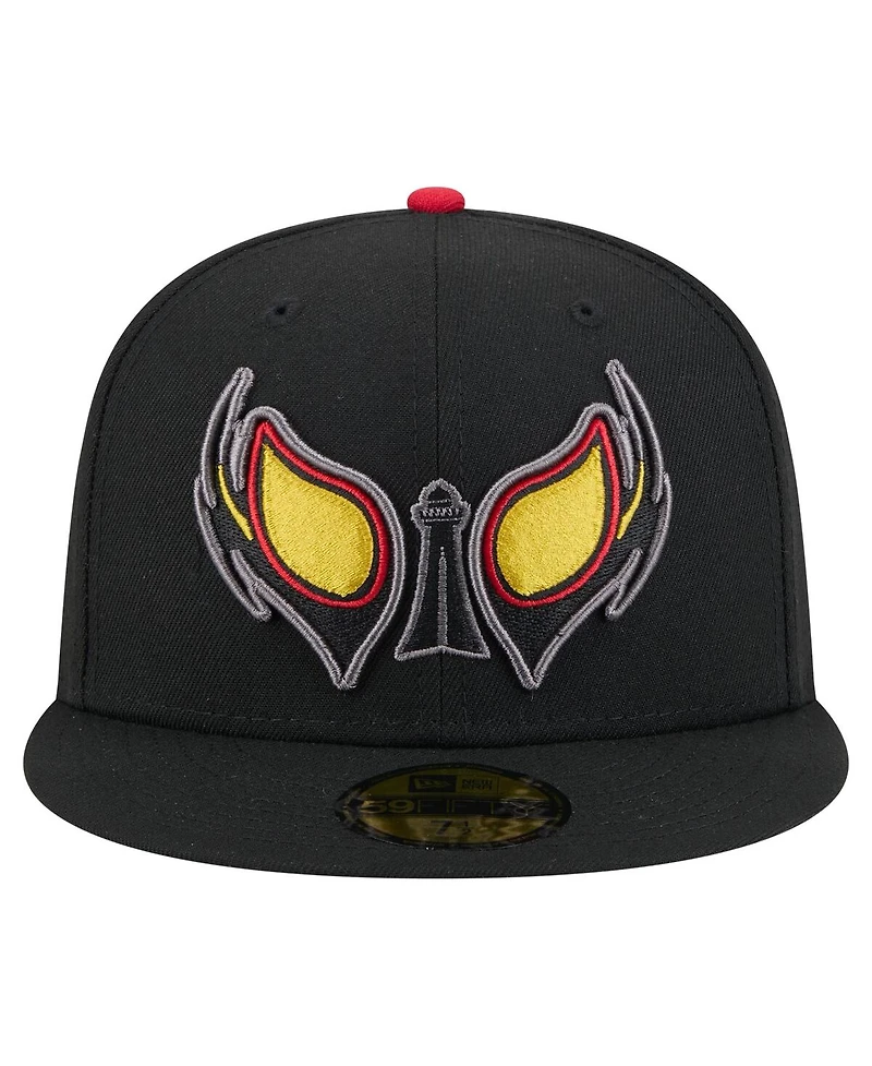 New Era Men's Black Reading Fightin Phils Copa de la Diversion 59FIFTY Fitted Hat