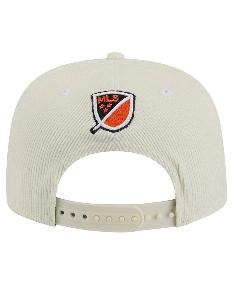 New Era Men's  Cream Houston Dynamo Fc 2025 Kickoff Snapback Golfer Hat