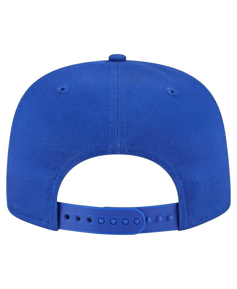 New Era Men's Royal Philadelphia 76ers Team Text Golfer Snapback Hat