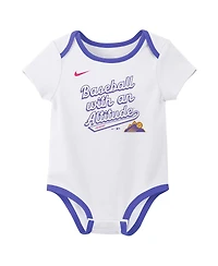 Nike Newborn 2-Piece White Colorado Rockies 2025 City Connect Bodysuit Set