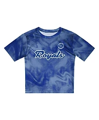 Outerstuff Toddler 2-Piece Light Blue/Royal Kansas City Royals Pinch Hitter Infielder T-Shirt and Shorts Set