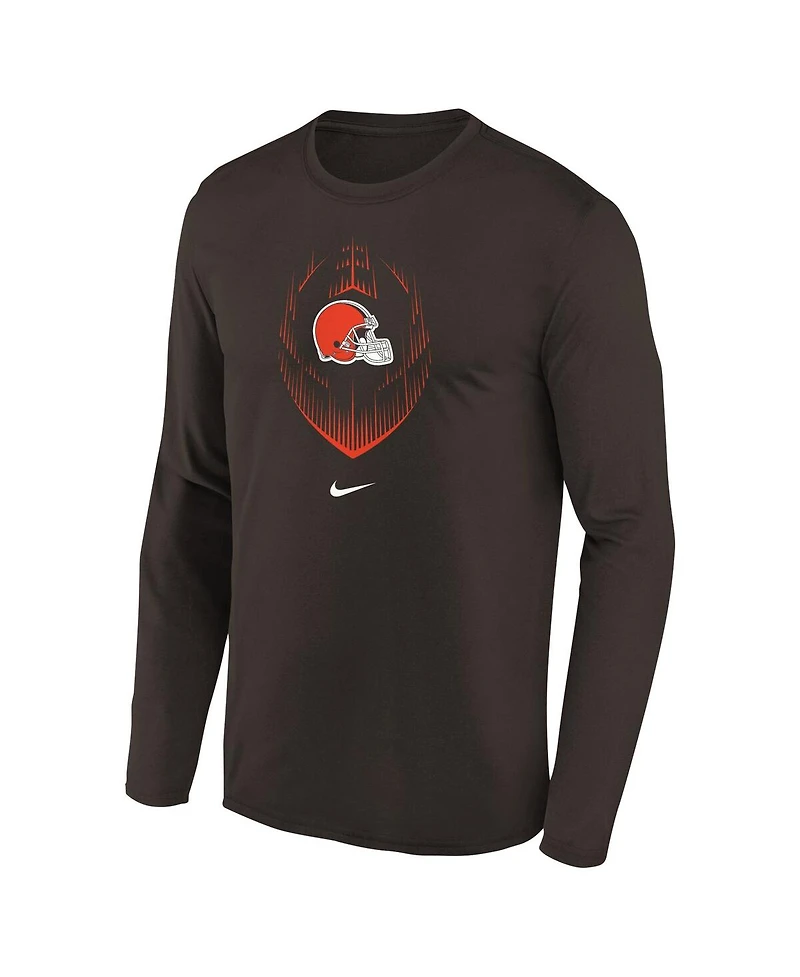 Nike Preschool Brown Cleveland Browns Legend Icon Long Sleeve T-Shirt