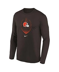 Nike Preschool Brown Cleveland Browns Legend Icon Long Sleeve T-Shirt