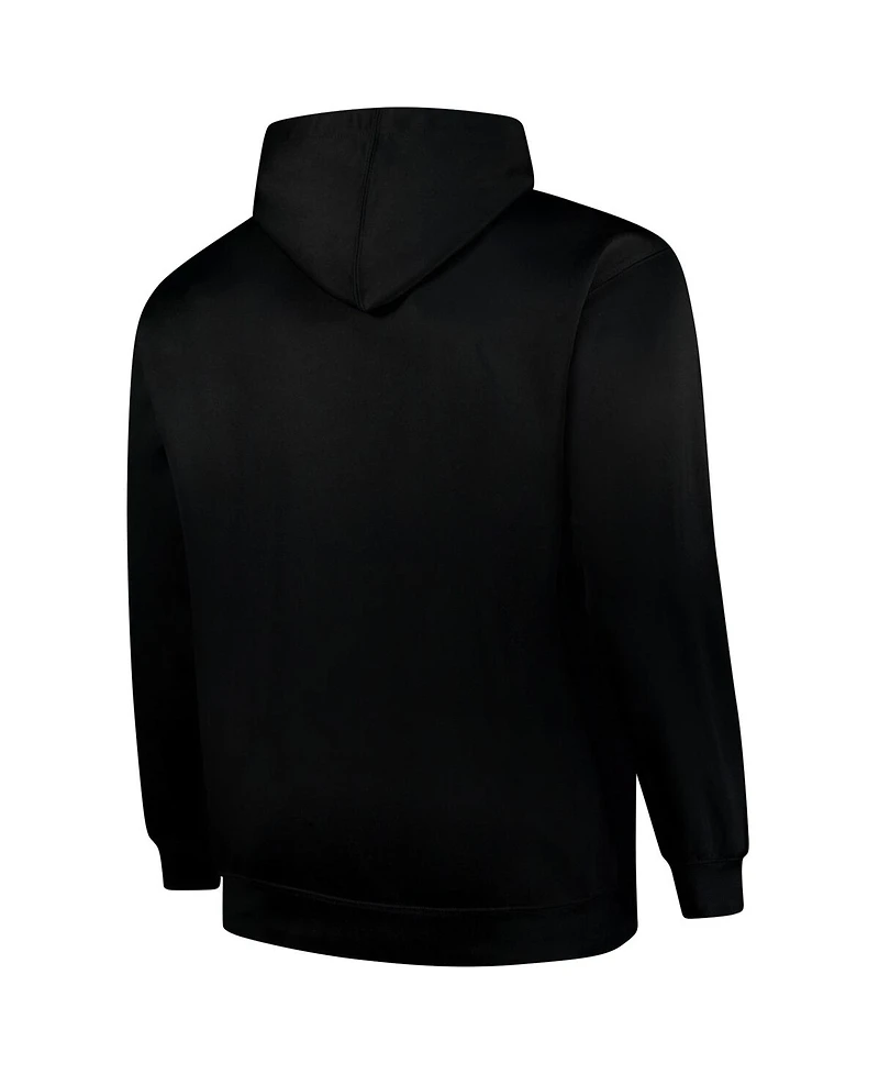 Fanatics Men's Black Carolina Panthers Big Tall Fleece Pullover Hoodie