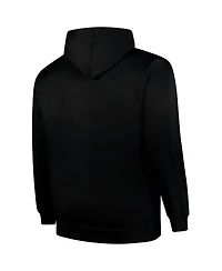 Fanatics Men's Black Carolina Panthers Big Tall Fleece Pullover Hoodie