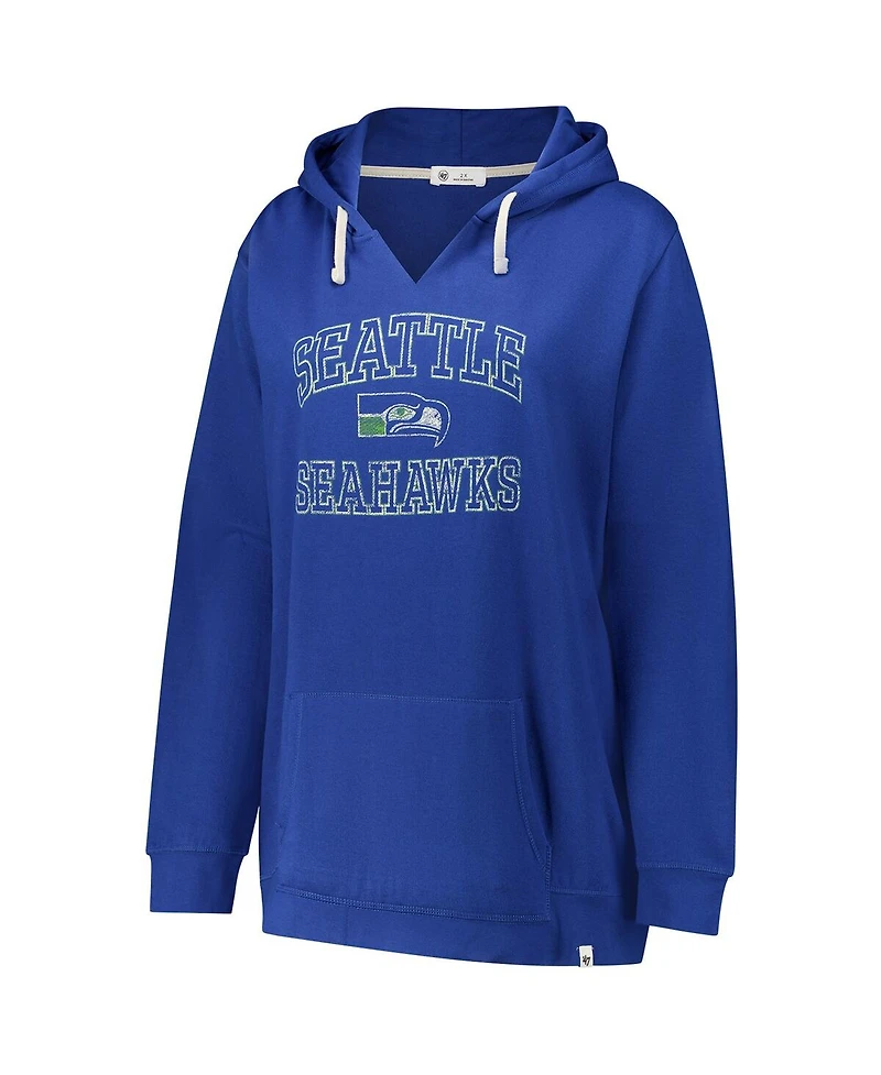 '47 Brand Women's Royal Seattle Seahawks Plus Clarity Kennedy Pullover Hoodie