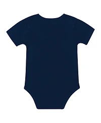 Outerstuff Baby Boys and Girls 3-Piece Penn State Nittany Lions Dynamic Duo Bodysuit, Bib Cuffed Knit Hat Set