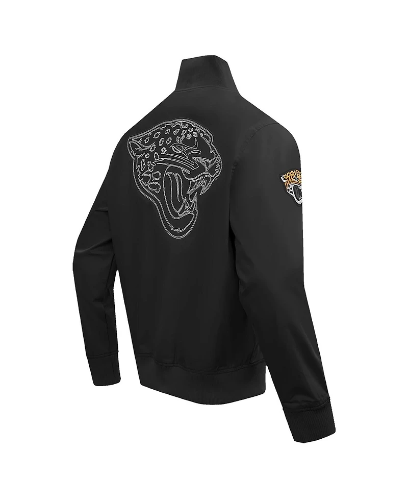 Pro Standard Men's Black Jacksonville Jaguars Paint The City Twill Full-Zip Jacket