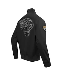Pro Standard Men's Black Jacksonville Jaguars Paint The City Twill Full-Zip Jacket