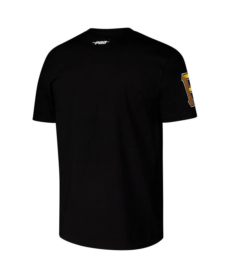 Pro Standard Men's Black Pittsburgh Pirates Turn It Up Dropped Shoulder T-Shirt