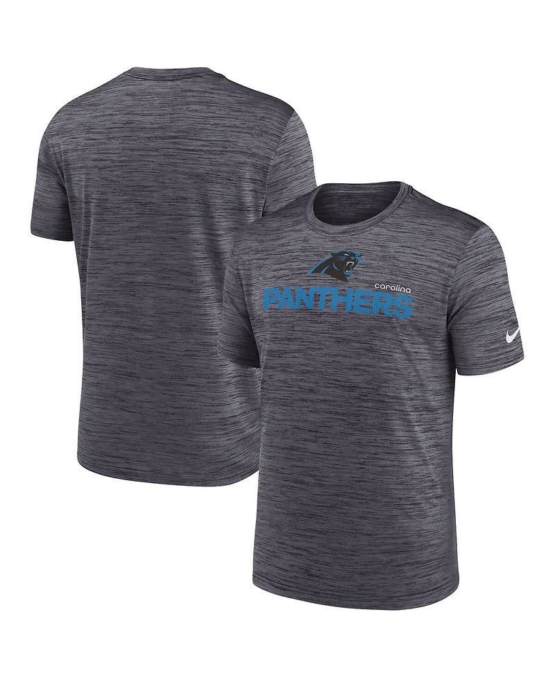Nike Men's Black Carolina Panthers Blitz Velocity Modern Performance T-Shirt