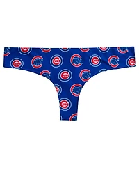 Concepts Sport Women's Royal Chicago Cubs Record Allover Print Knit Thong