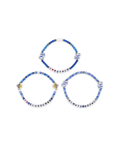 Foco Kansas City Royals 3-Pack Friendship Bracelet Set