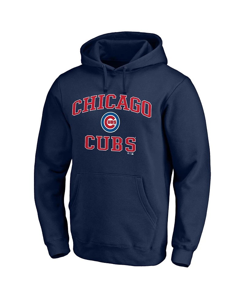 Fanatics Men's Navy Chicago Cubs Heart Soul Pullover Hoodie