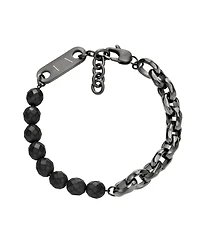 Armani Exchange Men's Gunmetal Hematite Chain Bracelet