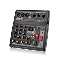 Pyle 3-Channel Audio Mixer With Usb Interface, Built-in Fx Processor, MP3 Player, Xlr & 6.35 Jack Connectors