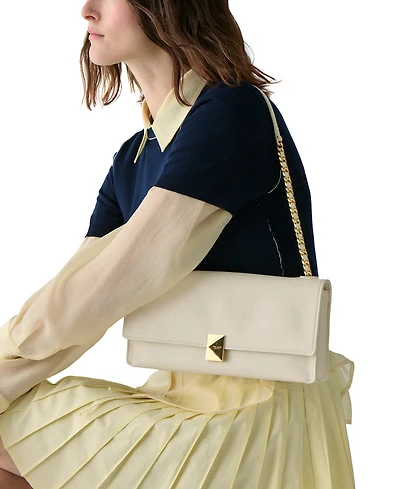 kate spade new york Deco Fine Grain Leather Soft Shoulder Bag