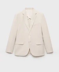 Mango Men's Linen-Lyocell Slim-Fit Suit Blazer