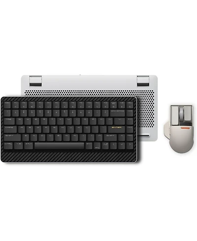 Lofree Edge Low Profile Mechanical Keyboard with Touch Pbt Block Wireless Mouse, 75% Rechargeable