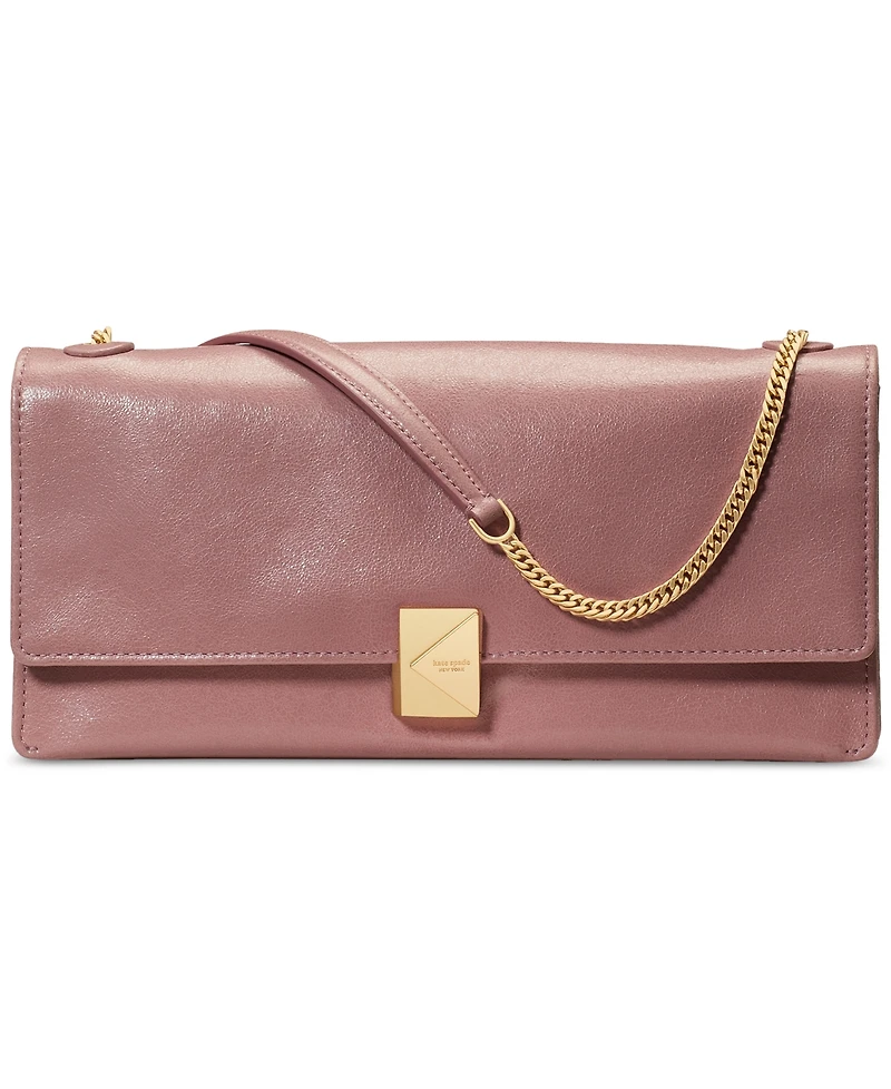 kate spade new york Deco Soft Glazed Leather Shoulder Bag