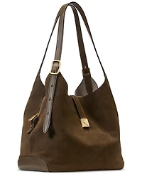 kate spade new york Deco Medium Pebbled Leather & Suede Shoulder Bag