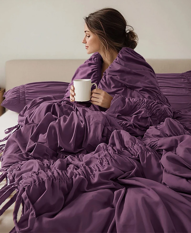 510 Design Mia Ruched 3-Pc. Comforter Set, Queen