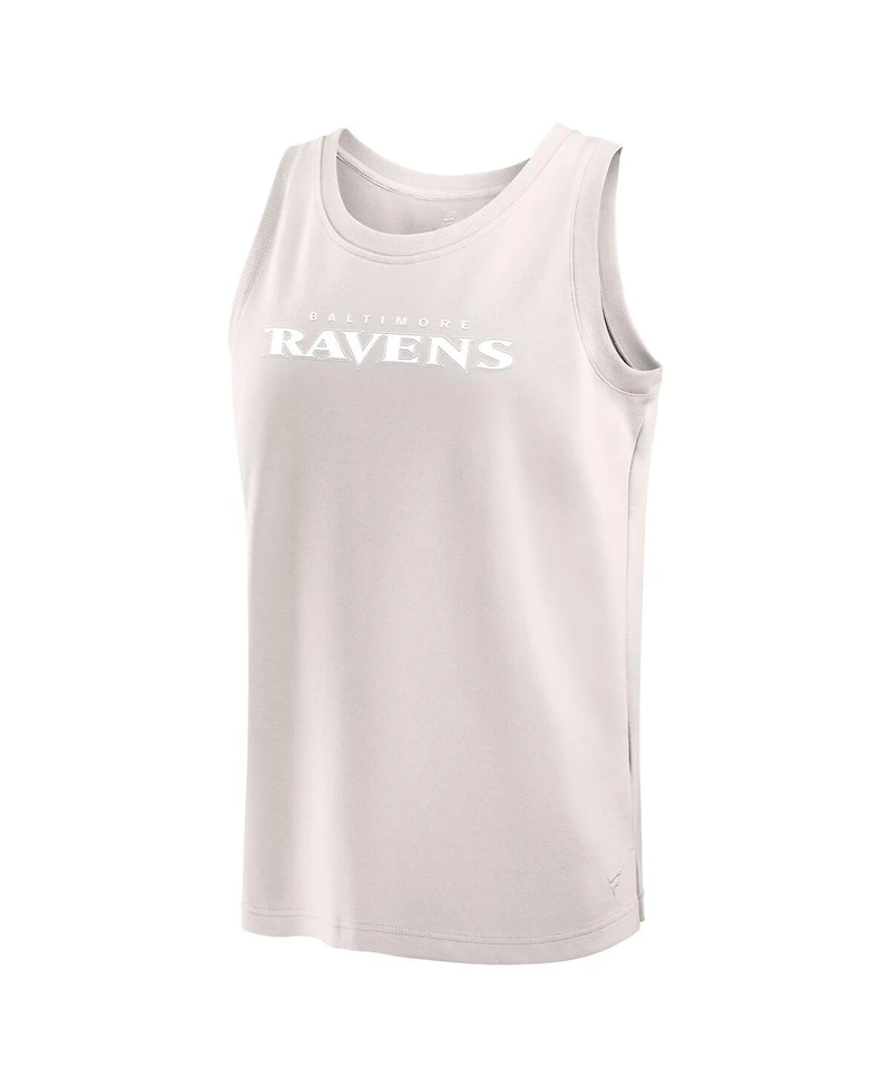 Fanatics Men's Cream Baltimore Ravens Elements Tank Top