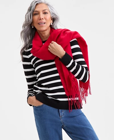 Style & Co Women's Long-Sleeve Crewneck Sweater, Created for Macy's