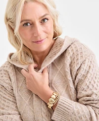 Style & Co Women's Chunky Cable-Knit Hoodie Cardigan, Created for Macy's