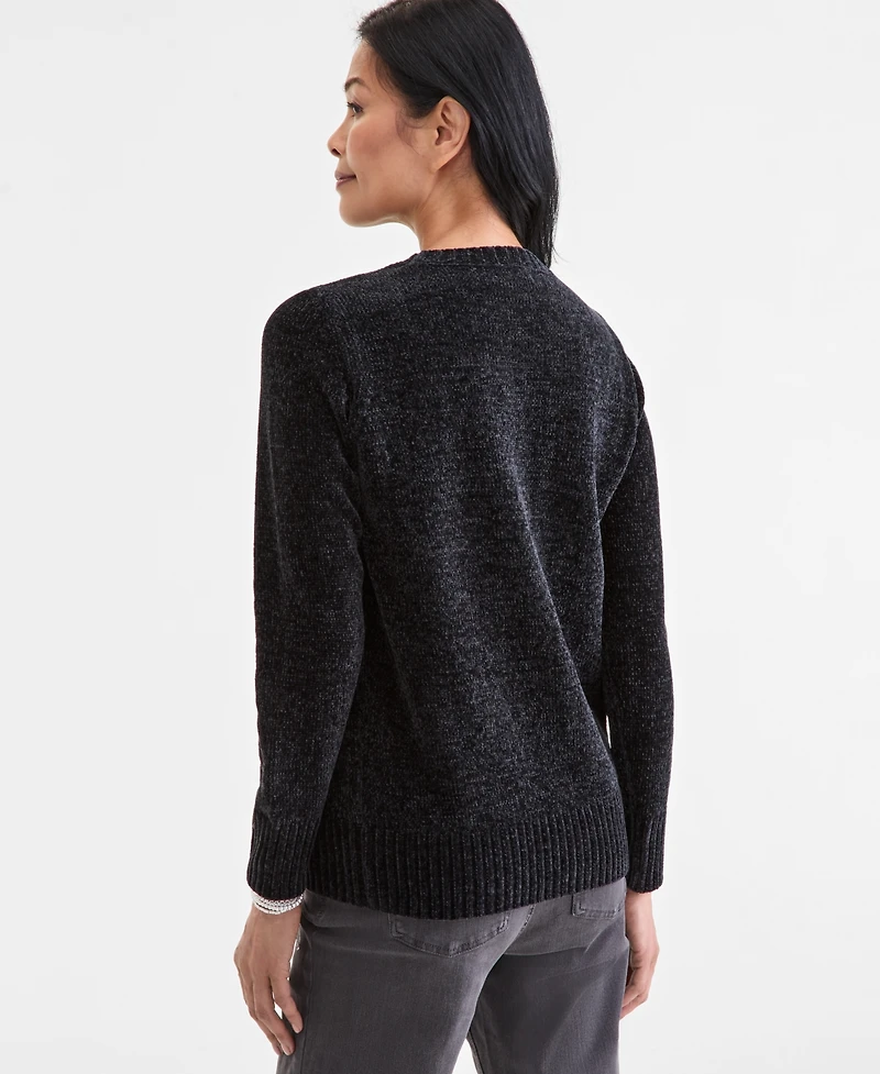 Style & Co Women's Chenille Crewneck Sweater, Macy's Exclusive