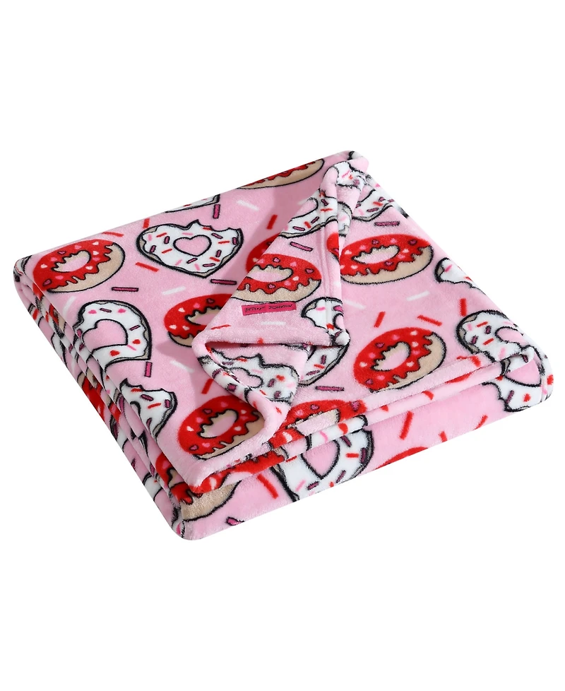 Closeout! Betsey Johnson Ultra Soft Plush Fleece Throw, 50" x 70"