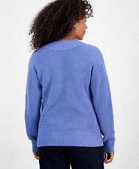 Style & Co Women's V-Neck Long-Sleeve Sweater, Macy's Exclusive
